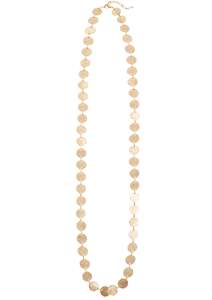Jewellery: Tala Token Necklace - Gold