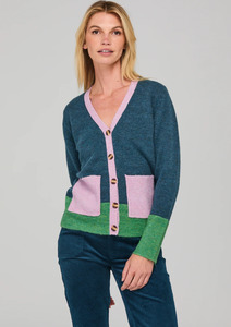 Boom Shankar: Poet Cardigan - Blue Multi