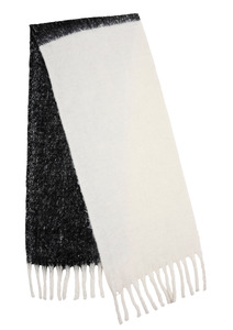 Scarves: Monterosa 2 Tone Scarf - Black