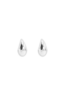 Medium Tear Drop Earrings - Silver