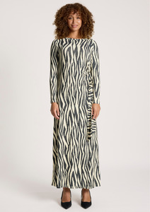 Long Dresses: Aria Tie Maxi Dress - Savanna