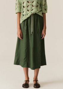 CLEARANCE Henri Tie Skirt - Green