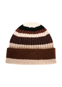 Hats: Alaska Stripe Beanie - Black