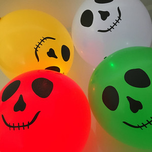 5 Ghost Face Balloons