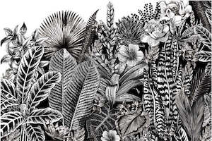 Furniture Stencils: ABSTRACT JUNGLE