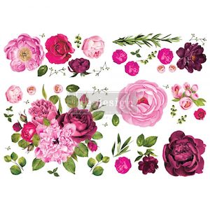 Furniture Stencils: LUSH FLORAL I