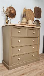 Availible Furniture Items: Solid tallboy