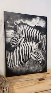 Zebra canvas art