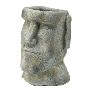 face planter: Easter Island Statue Planter - small