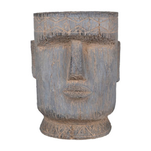 face planter: Easter Island Statue Planter