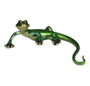 Animal Figurines Statues Nz: Funky Lizard - Green - Polyresin
