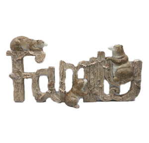 Family Bear Sign - Polyresin