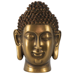 Decorative Ornaments Nz: Buddha Head II - Gold