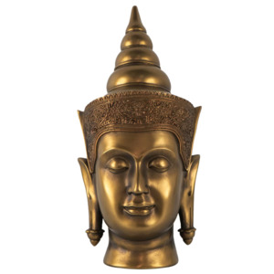 Decorative Ornaments Nz: Buddha Head - Gold