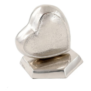 Decorative Ornaments Nz: Heart on Stand - Aluminium/ Nickel