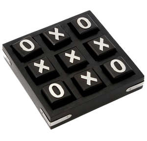 Decorative Ornaments Nz: Wooden Tic Tac Toe - Black