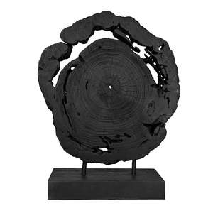 Decorative Ornaments Nz: Black Teak Sculpture - large