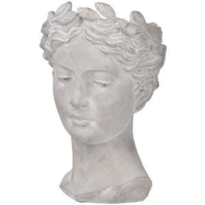 Decorative Planters Nz: Large Visage Head Planter/Vase - Cement