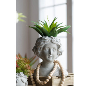 Decorative Planters Nz: Angel Planter - whitewash