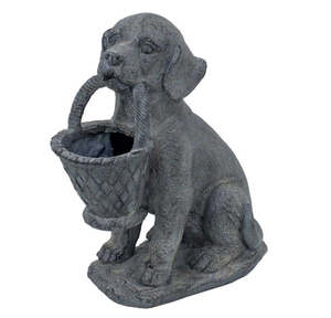 Decorative Planters Nz: Dog Planter - Resin