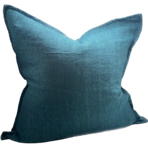 Linen Cushion Cover square - Emerald