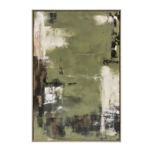 Clearance: Organic Calm Hand-painted Framed Canvas Art