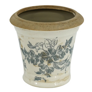 Gifts Under 50: Jardin Toile Ceramic Pot — Small