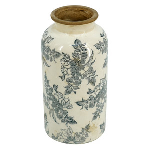 Gifts Under 65: Jardin Toile Ceramic Vase — Small