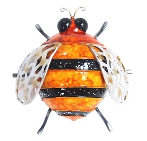 Gifts For Her: Bee Small Metal Wall Hanging- Yellow/Black