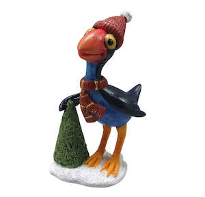 Pukeko Bird With Small Christmas Tree