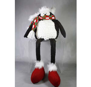 Gifts For Her: Plush Sitting Penguin With Floppy Legs - 450mmH