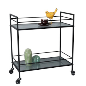 Christmas Sale: Metal Bar Cart - black