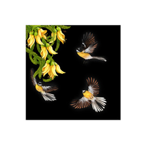 Fantails In Flight LED Canvas Wall Art Print