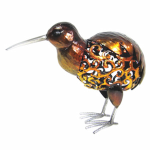 Mothers Day Gifts: Koru-chested Kiwi Bird Standing Metal Free Standing