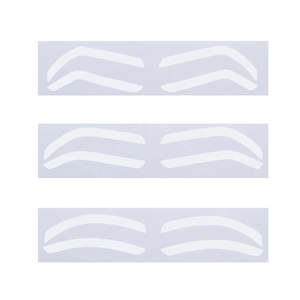 Eyelash Extension Supplies: Eyebrow Stencil Sticker for Airbrush Brow Tinting x 12 pairs