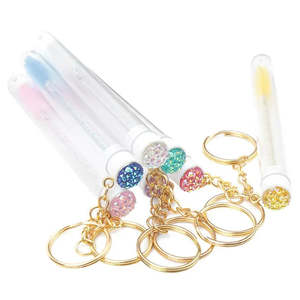 Individual Eyelash Extension Mascara Wand Spoolie in tube Key Ring