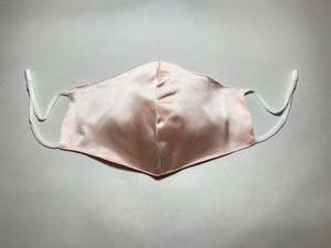 Face Masks: Reusable Face Mask 100% Mulberry Silk 3 Layers with filter pocket