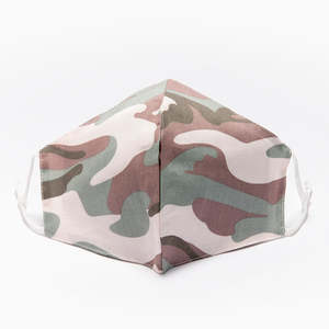 Reusable face mask 100% cotton - CAMOUFLAGE