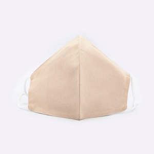 Reusable face mask cotton mask  plain colour - BEIGE