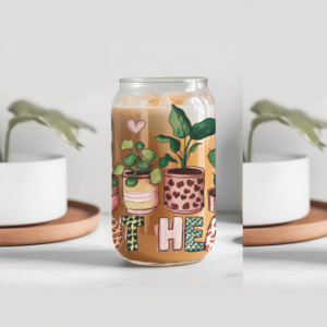 Merch: ‘Pot Head’ Plant Lover Plant Mom Enthusiast Glass Tumbler