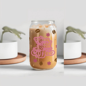 ‘Mama Needs Coffee’ Coffee Lover Glass Tumbler