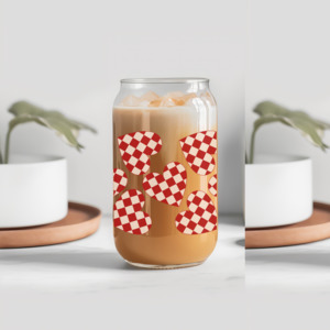 Merch: Heart Checker Coffee Lover Glass Tumbler