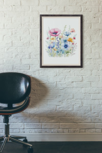Wall Art Lash Room Decor - Wildflowers Art Print - Digital Download