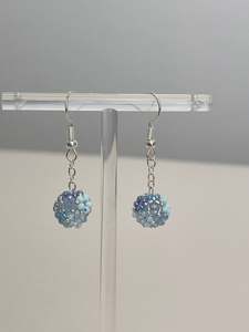 Handmade Seed Beads Dangle Earrings