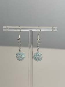 Handmade Seed Beads Dangle Earrings