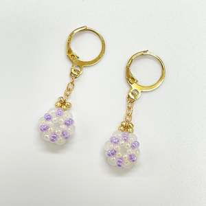 Handmade Seed Beads Dangle Earrings