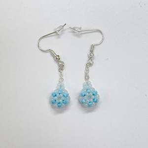 Handmade Seed Beads Dangle Earrings