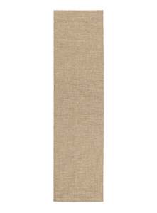 Dune Natural Beige Woven Indoor Outdoor Runner Rug