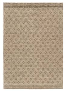 Beige Rugs: Cove Sand Nude and Ash Medallion Indoor Outdoor Rug