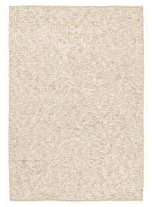 Felted Wool Rugs: Colette Cream and Beige Marbled Wool Rug